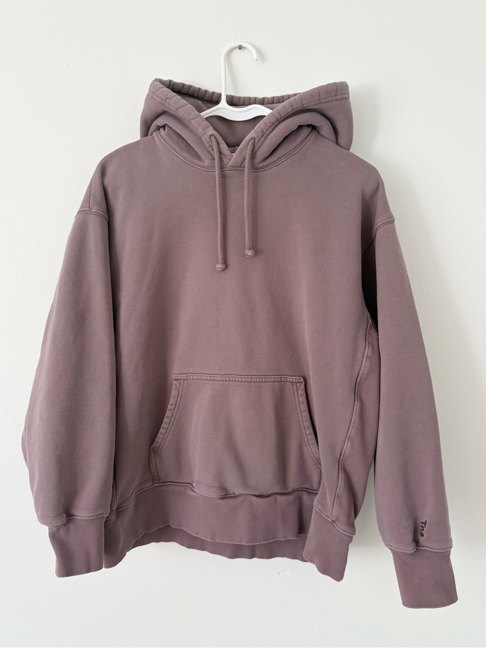 Aritzia TNA Mauve Purple Cozy Fleece Boyfriend Fit Hoodie Size Small